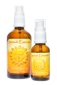 Produktfoto Sacreah Bachblüten-Spray 30ml und 100ml Flasche Stärkungsspray